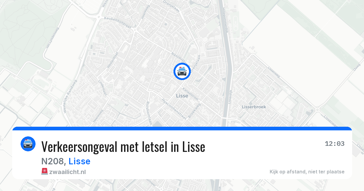 Verkeersongeval met letsel in Lisse — 1 apr 2026