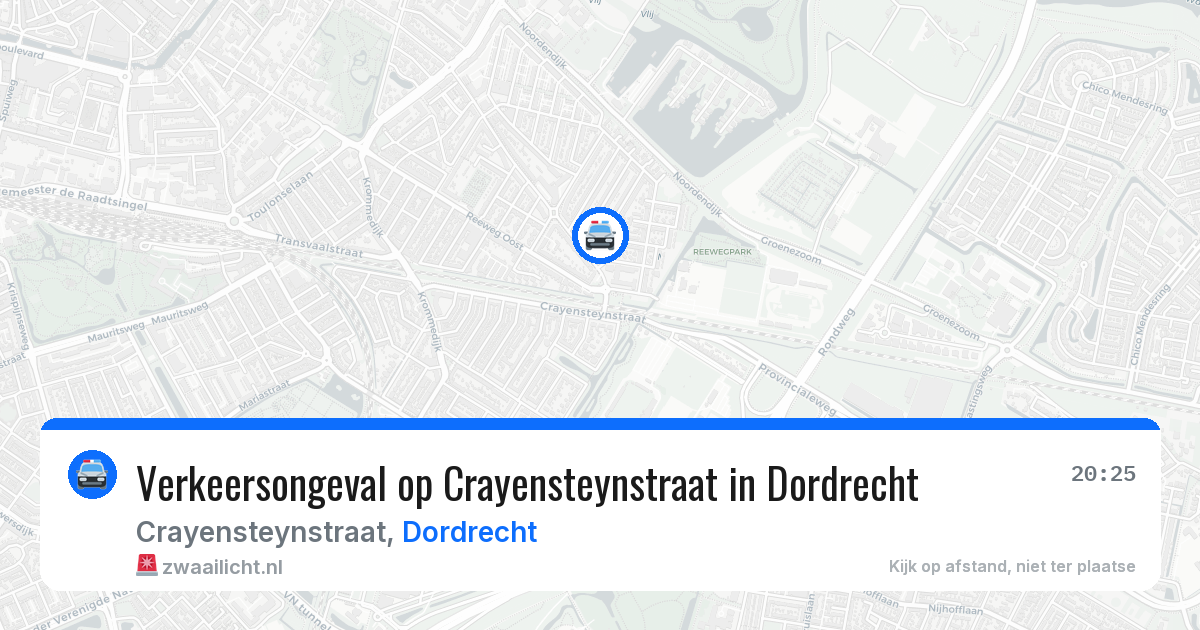Verkeersongeval op Crayensteynstraat in Dordrecht — 4 apr 2026