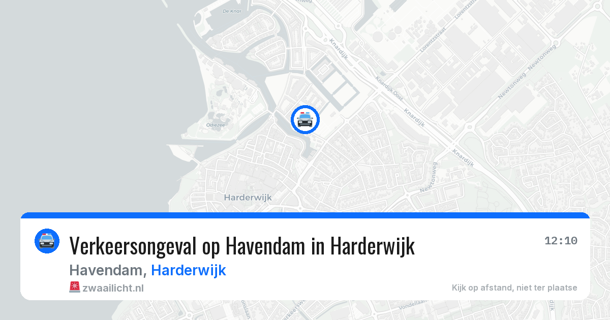 Verkeersongeval op Havendam in Harderwijk — 26 jul 2026
