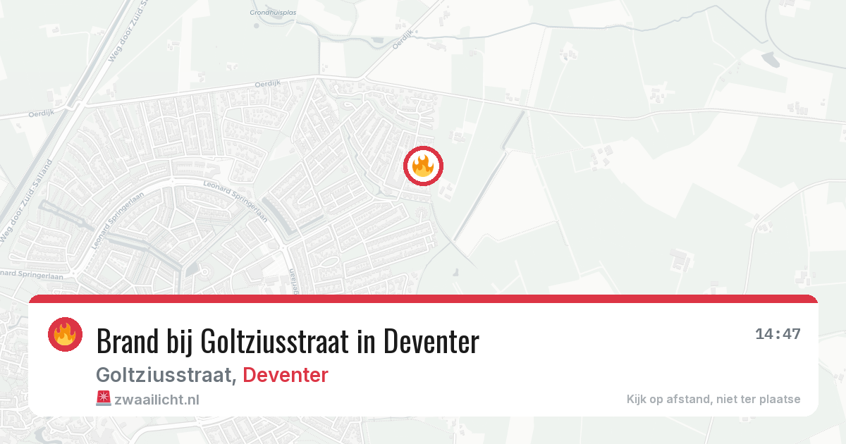 Brand bij Goltziusstraat in Deventer — 3 jul 2026