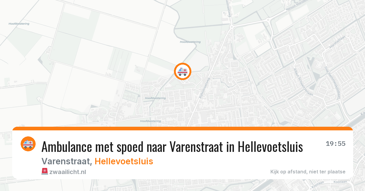 Ambulance met spoed naar Varenstraat in Hellevoetsluis — 9 jun 2026