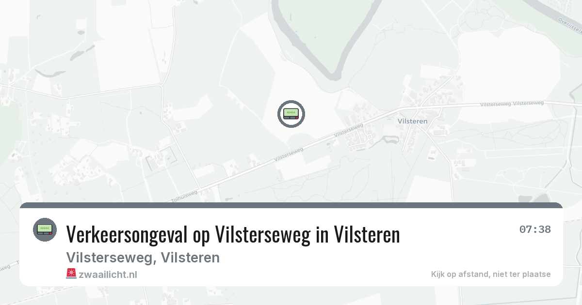 Verkeersongeval op Vilsterseweg in Vilsteren — 8 feb 2026