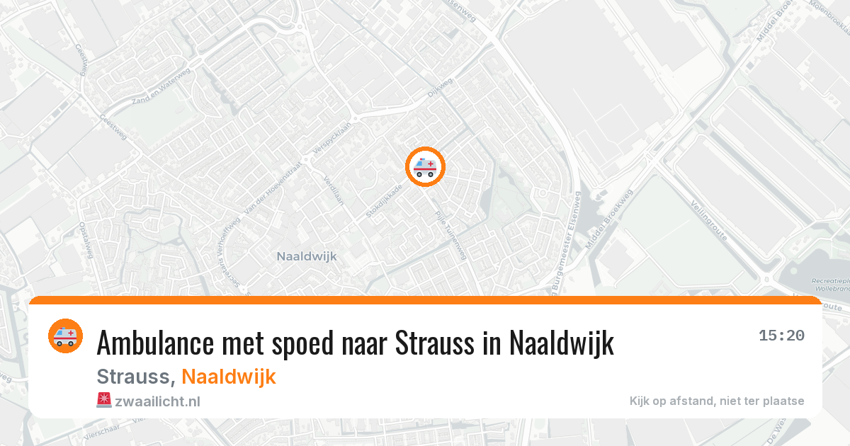 Ambulance met spoed naar Strauss in Naaldwijk — 6 apr 2026
