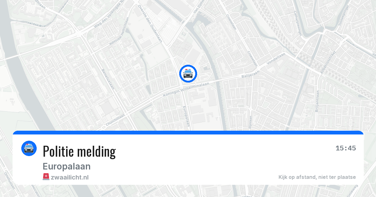 Politie melding — 29 jan 2026