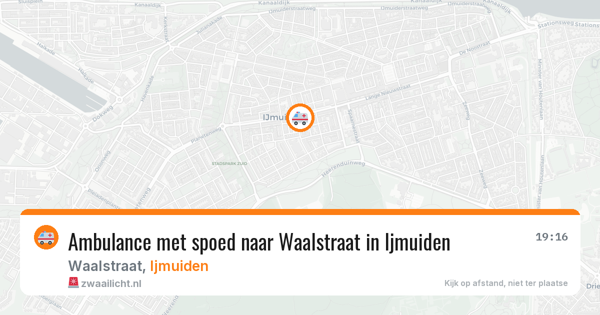 Ambulance met spoed naar Waalstraat in Ijmuiden — 24 jan 2026
