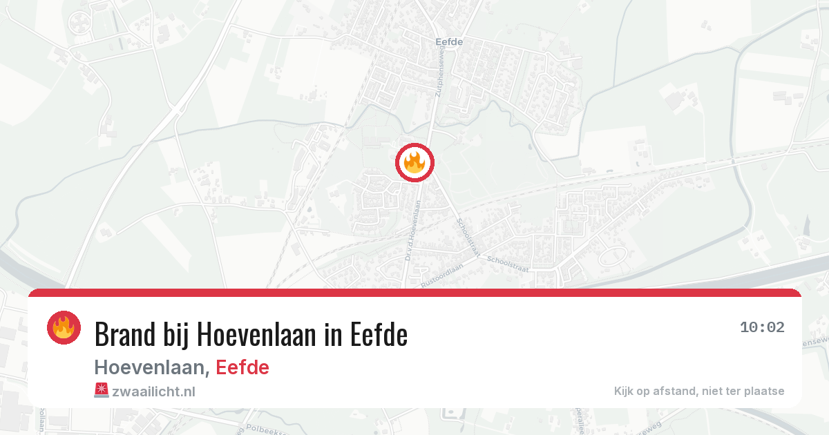 Brand bij Hoevenlaan in Eefde — 29 jul 2026