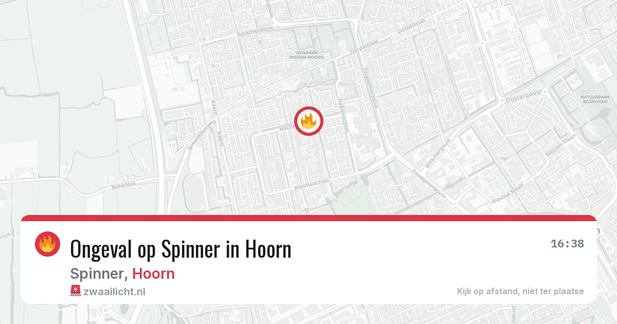 Ongeval op Spinner in Hoorn — 24 apr 2026
