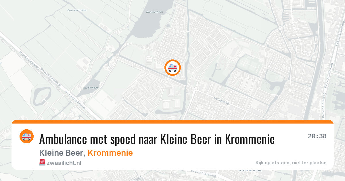Ambulance met spoed naar Kleine Beer in Krommenie — 24 apr 2026