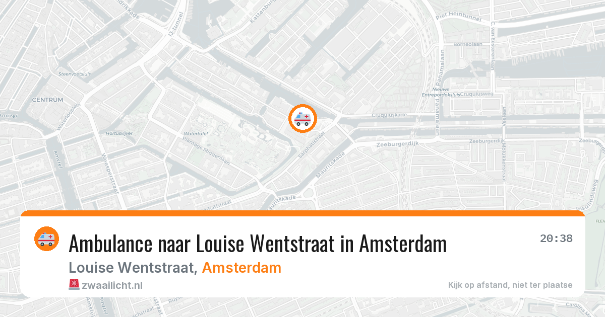 Ambulance naar Louise Wentstraat in Amsterdam — 14 aug 2026