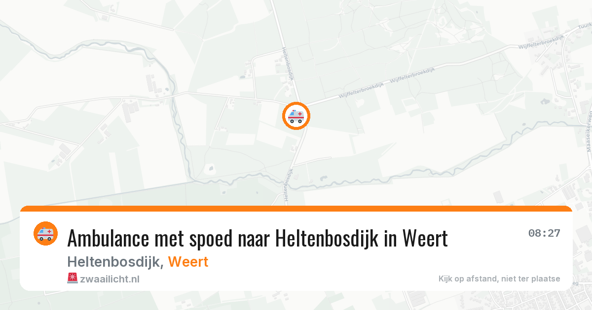 Ambulance met spoed naar Heltenbosdijk in Weert — 30 mrt 2026