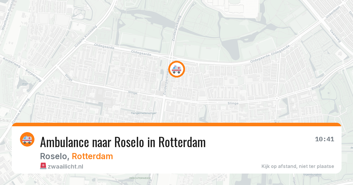 Ambulance naar Roselo in Rotterdam — 6 mrt 2026