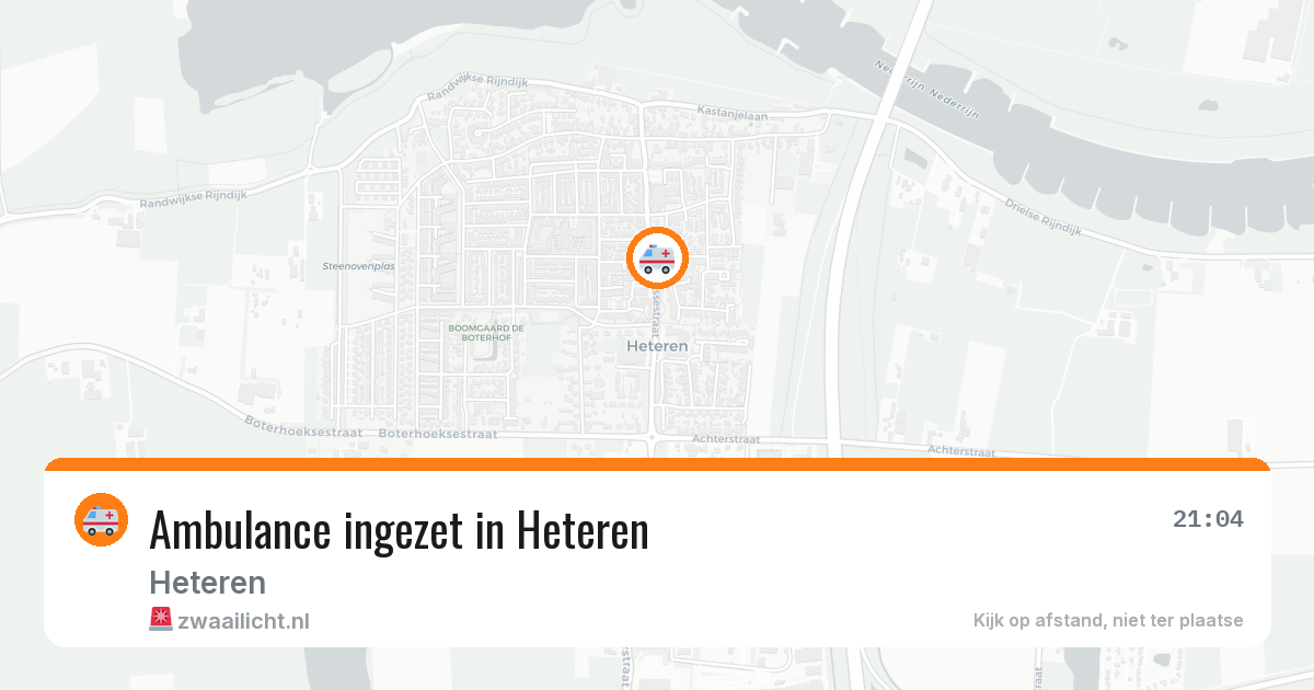 Ambulance ingezet in Heteren — 27 jun 2026