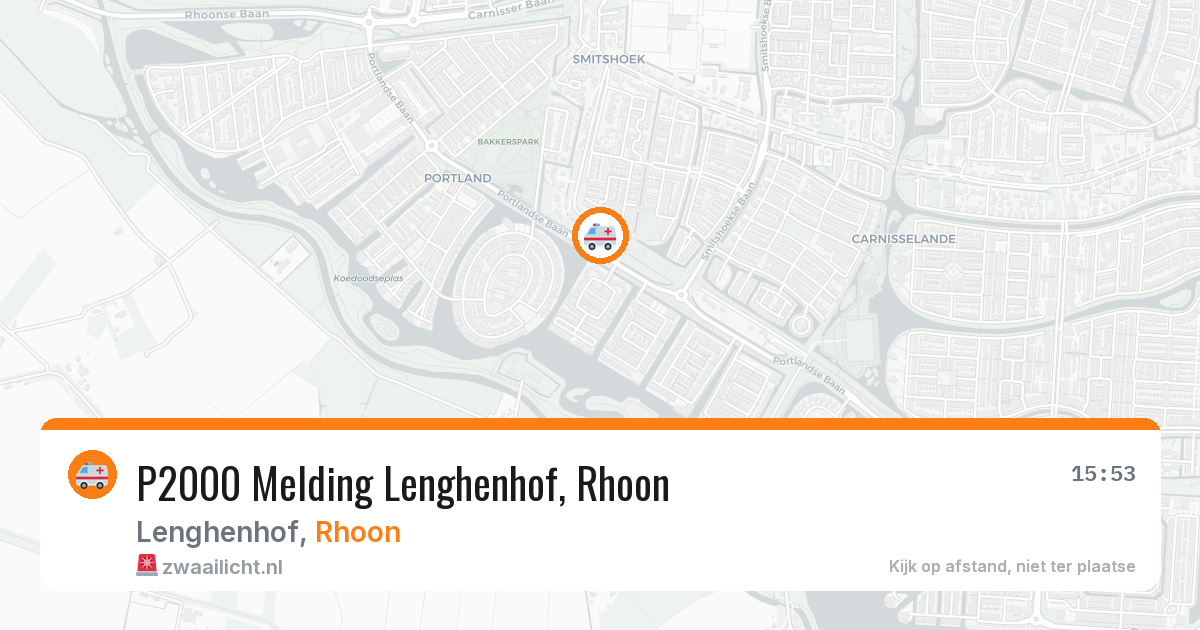 P2000 Melding Lenghenhof, Rhoon — 8 feb 2026