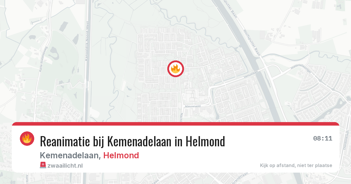 Reanimatie bij Kemenadelaan in Helmond — 5 apr 2026