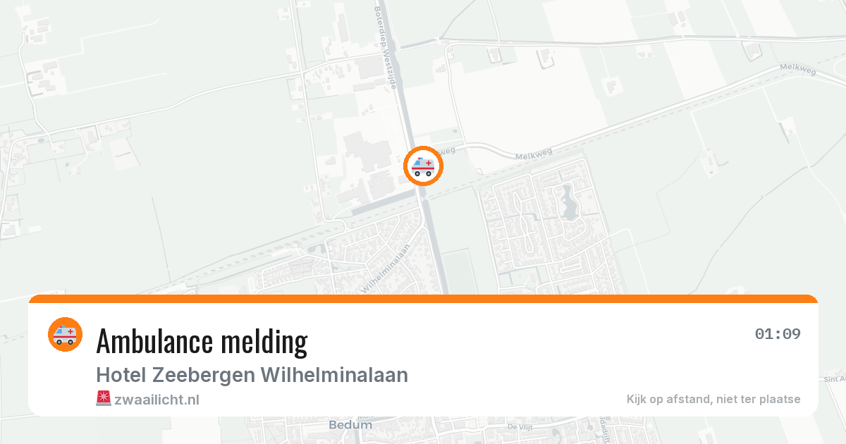 Ambulance melding — 9 feb 2026