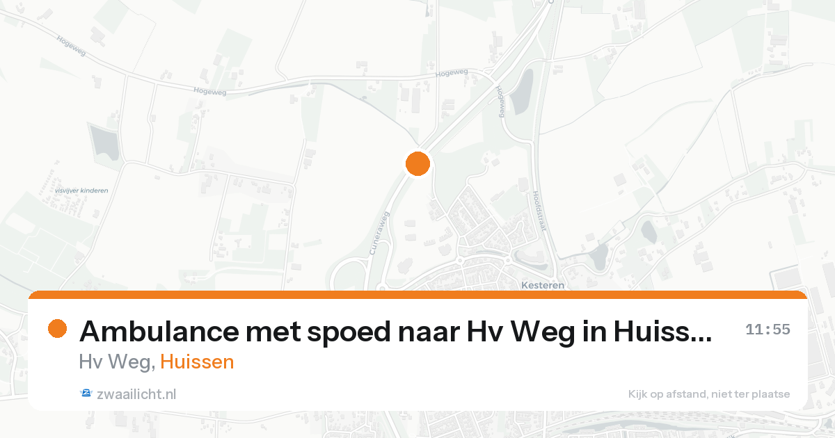 Ambulance met spoed naar Hv Weg in Huissen — 7 feb 2026