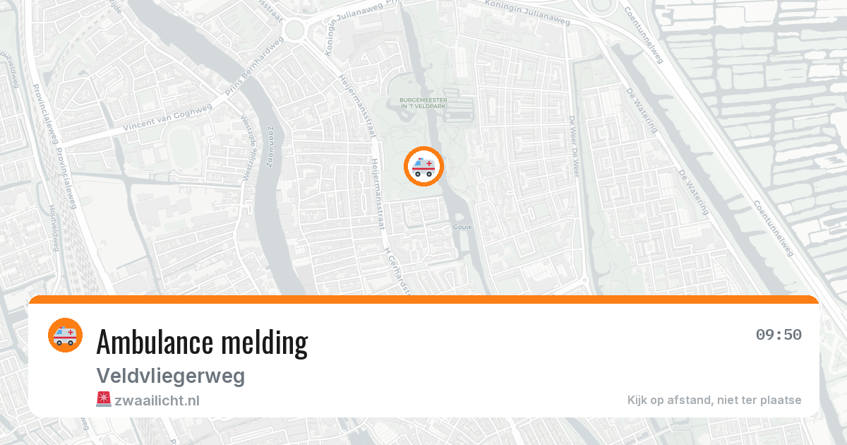 Ambulance melding — 6 jul 2026