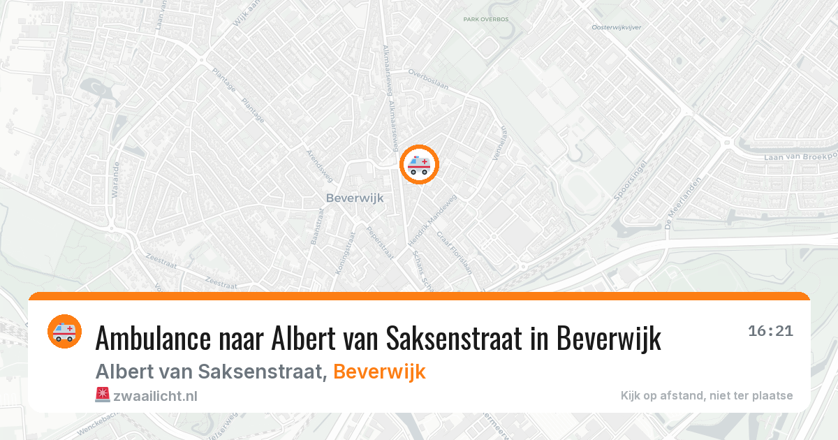 Ambulance naar Albert van Saksenstraat in Beverwijk — 29 jan 2026