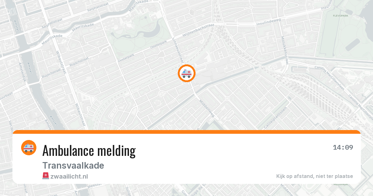 Ambulance melding — 1 mei 2026