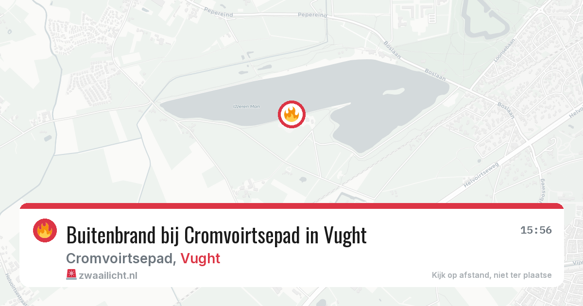 Buitenbrand bij Cromvoirtsepad in Vught — 7 jul 2026