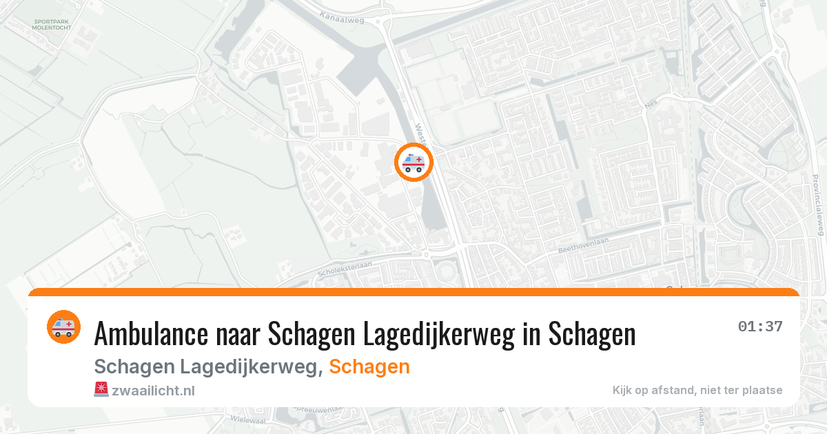 Ambulance naar Schagen Lagedijkerweg in Schagen — 9 feb 2026