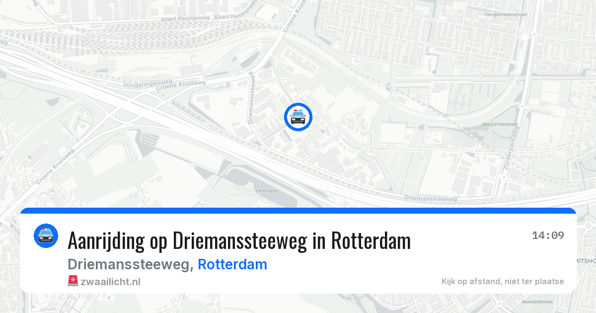 Aanrijding op Driemanssteeweg in Rotterdam — 28 mrt 2026