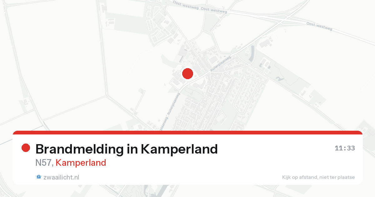 Brandmelding in Kamperland — 14 aug 2026
