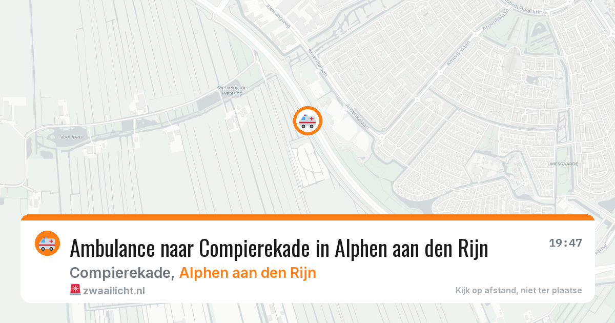 Ambulance naar Compierekade in Alphen aan den Rijn — 21 apr 2026