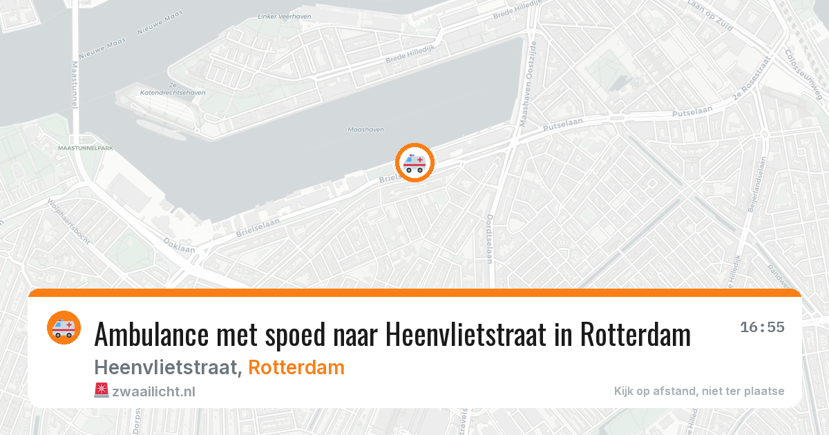 Ambulance met spoed naar Heenvlietstraat in Rotterdam — 10 mei 2026