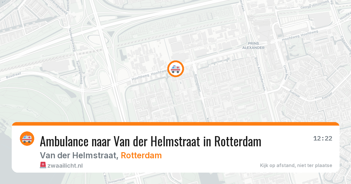 Ambulance naar Van der Helmstraat in Rotterdam — 13 jul 2026