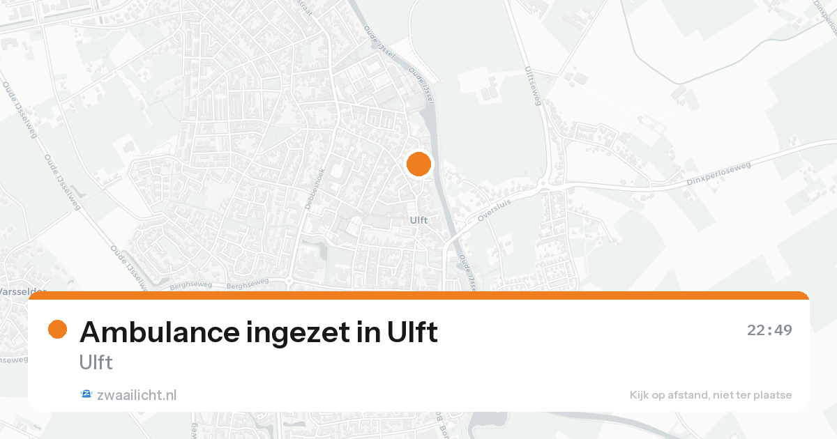 Ambulance ingezet in Ulft — 7 feb 2026