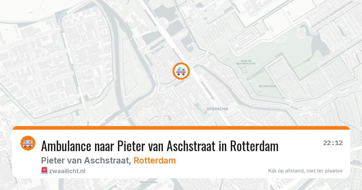 Ambulance naar Pieter van Aschstraat in Rotterdam — 18 jun 2026