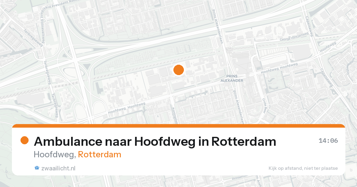 Ambulance naar Hoofdweg in Rotterdam — 15 aug 2026