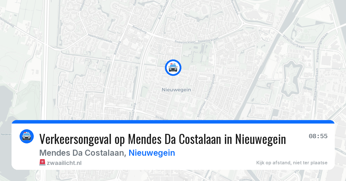 Verkeersongeval op Mendes Da Costalaan in Nieuwegein — 10 apr 2026