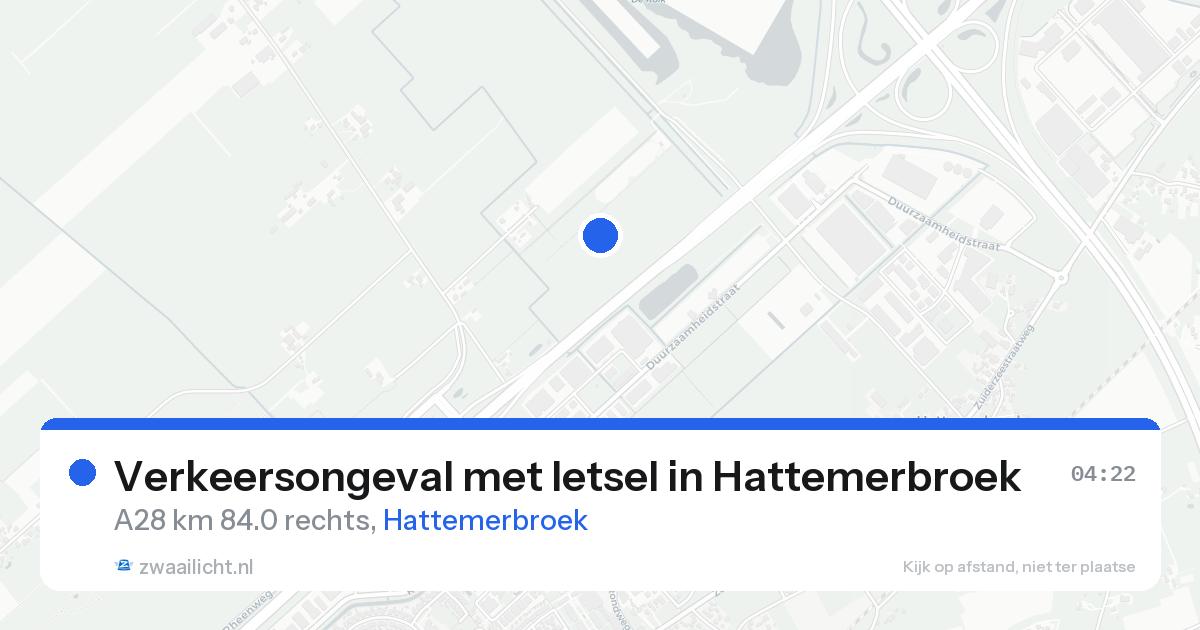 Verkeersongeval met letsel in Hattemerbroek — 24 aug 2026