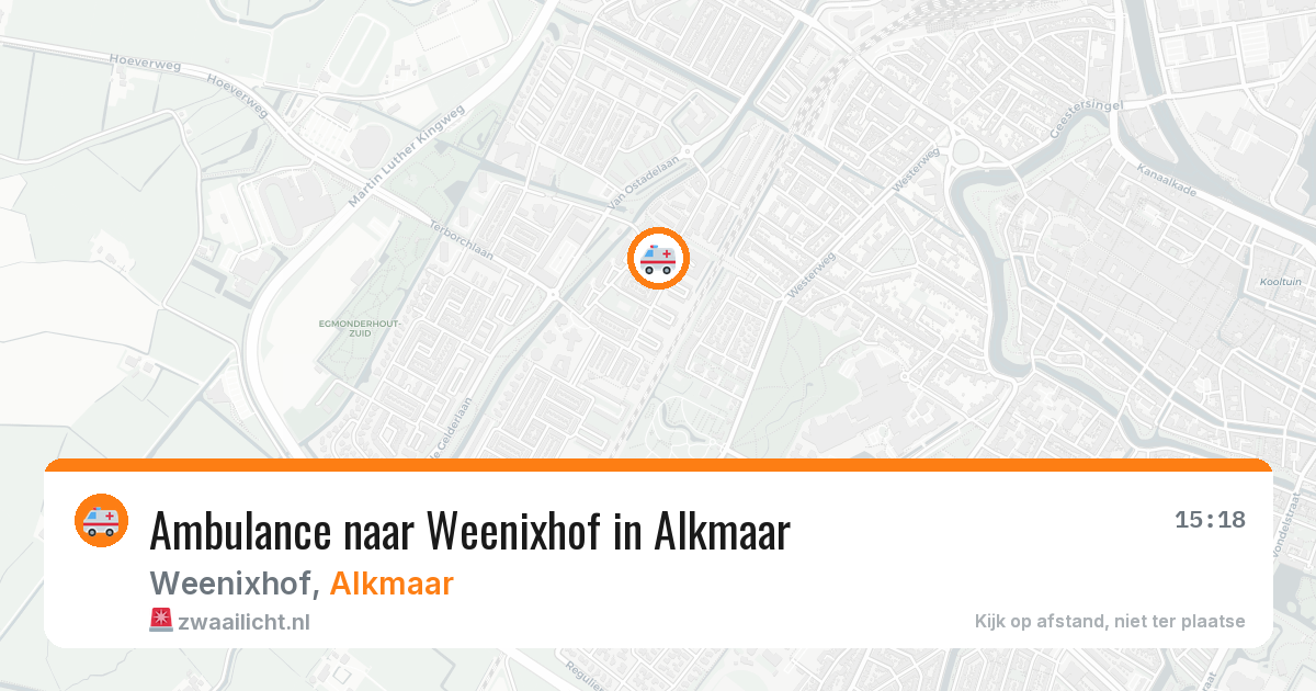 Ambulance naar Weenixhof in Alkmaar — 29 jul 2026