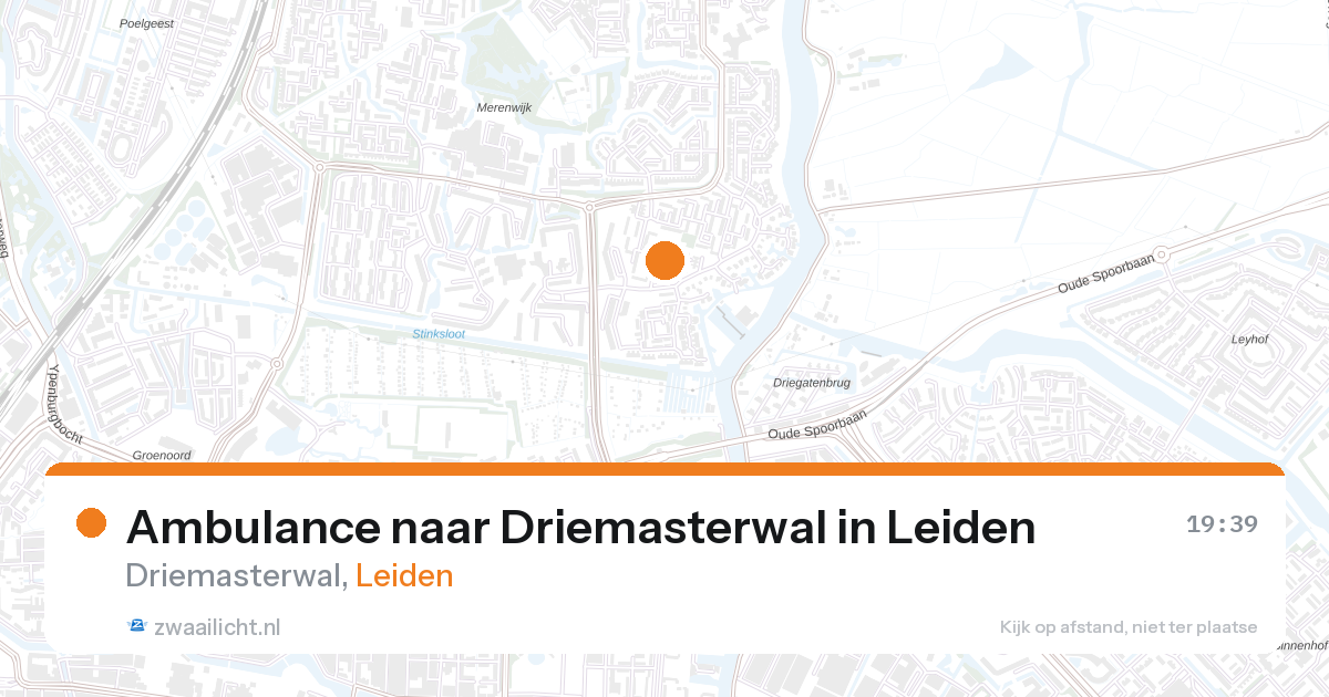 Ambulance naar Driemasterwal in Leiden — 15 feb 2026