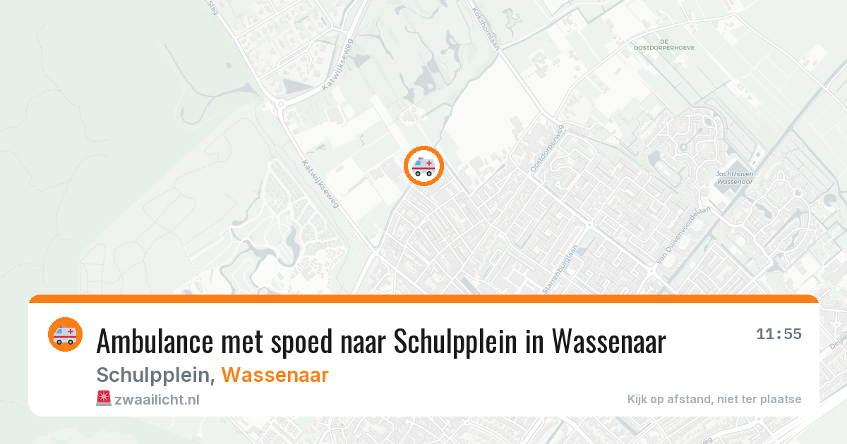 Ambulance met spoed naar Schulpplein in Wassenaar — 20 jan 2026