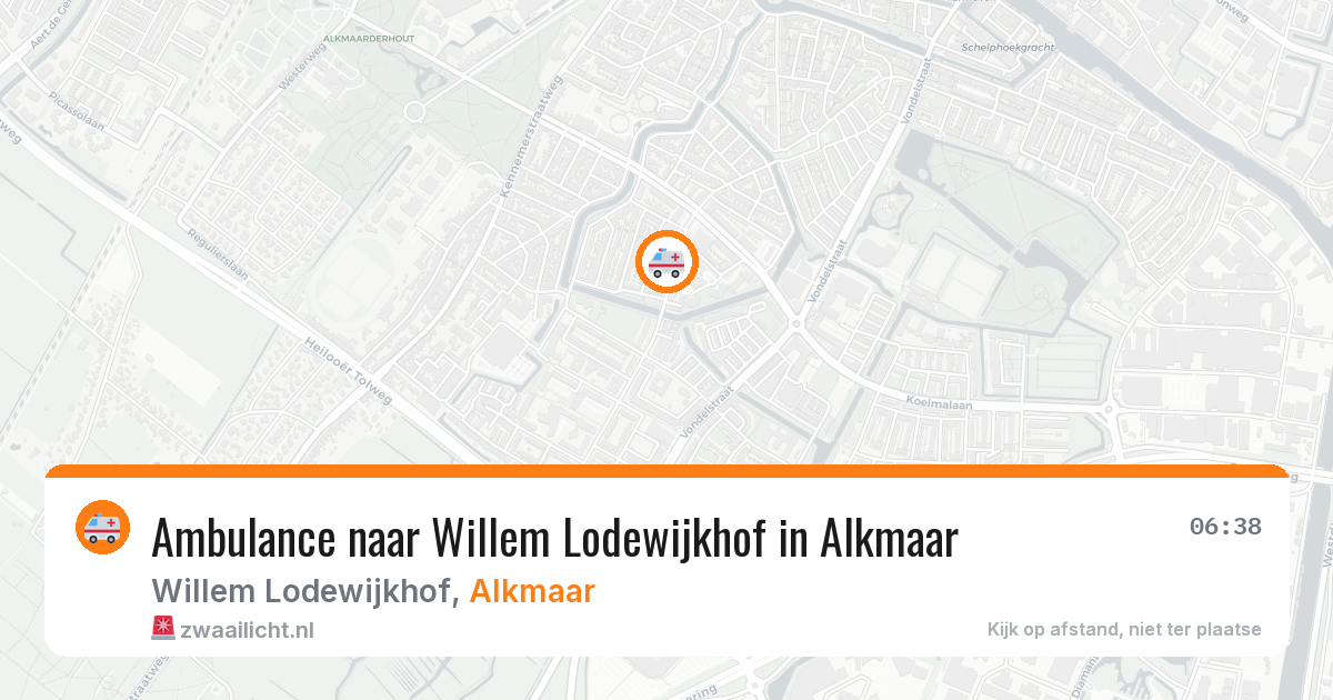 Ambulance naar Willem Lodewijkhof in Alkmaar — 24 mrt 2026