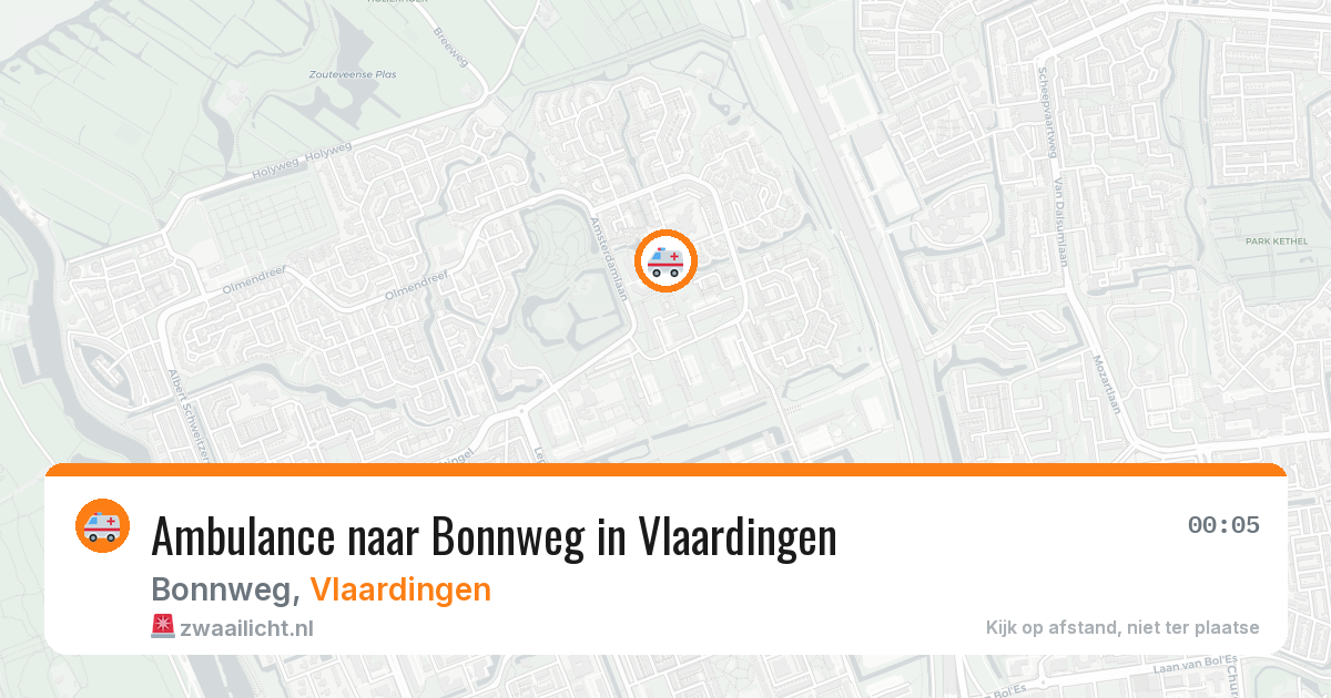 Ambulance naar Bonnweg in Vlaardingen — 24 jul 2026