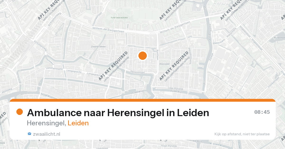 Ambulance naar Herensingel in Leiden — 26 feb 2026