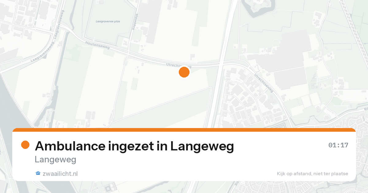Ambulance ingezet in Langeweg — 31 jan 2026