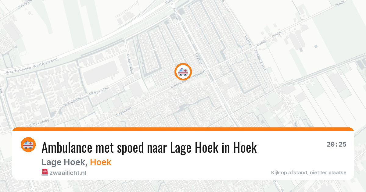 Ambulance met spoed naar Lage Hoek in Hoek — 24 apr 2026