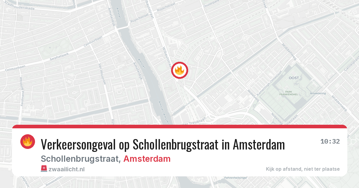 Verkeersongeval op Schollenbrugstraat in Amsterdam — 13 jul 2026