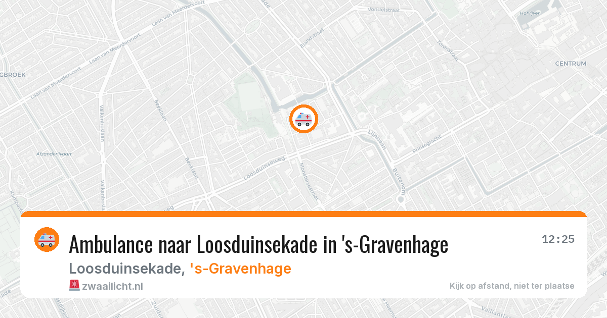 Ambulance naar Loosduinsekade in 's-Gravenhage — 6 jul 2026