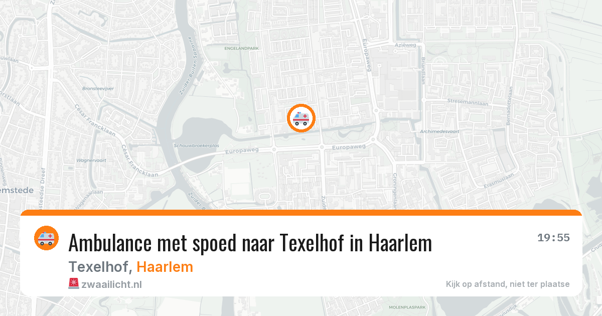 Ambulance met spoed naar Texelhof in Haarlem — 27 jun 2026