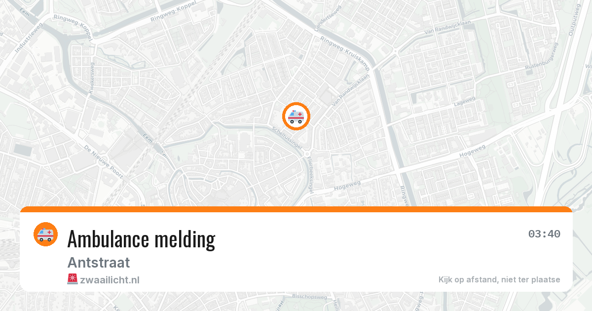 Ambulance melding — 6 mei 2026