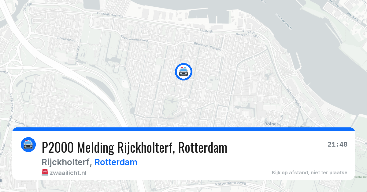 P2000 Melding Rijckholterf, Rotterdam — 31 mrt 2026