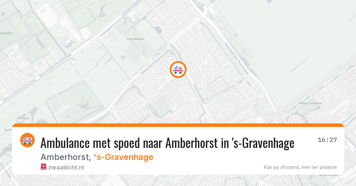 Ambulance met spoed naar Amberhorst in 's-Gravenhage — 10 jun 2026