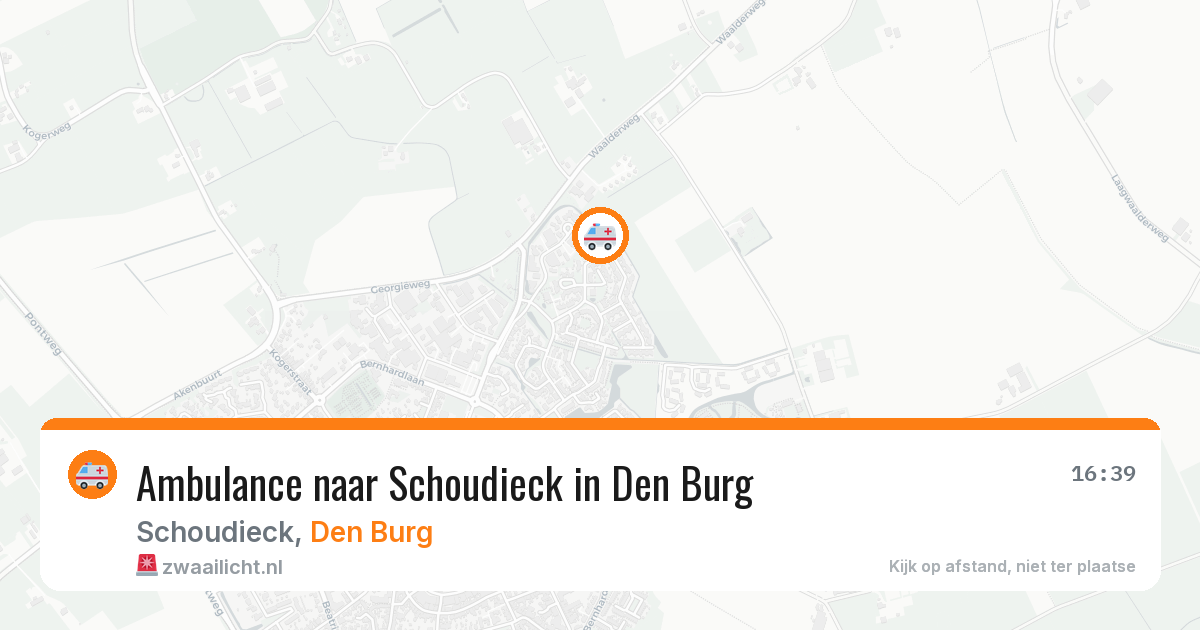 Ambulance naar Schoudieck in Den Burg — 28 apr 2026